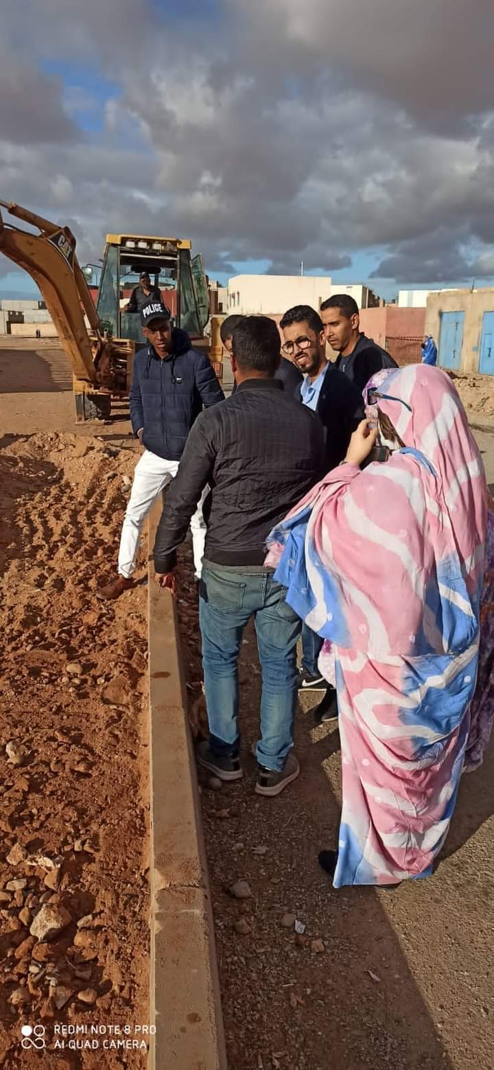 تبليط وترصيف أزقة الحي الجديد وعين الرحمة