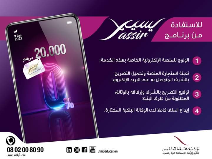 لطلب دعم التمويل “يسير”، يرجى اتباع الخطوات التالية