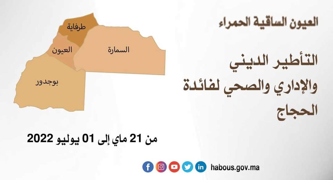 انطلاق دورات التأطير الديني والإداري والصحي لفائدة حجاج بيت الله الحرام بجهة العيون الساقية الحمراء