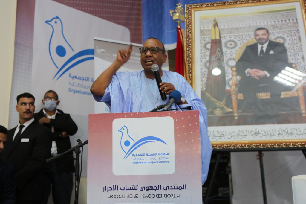 بحضور لافت لعضو المكتب السياسي لحزب الحمامة … تفاصيل أشغال المنتدي الجهوي للشبيبة التجمعية بالداخلة