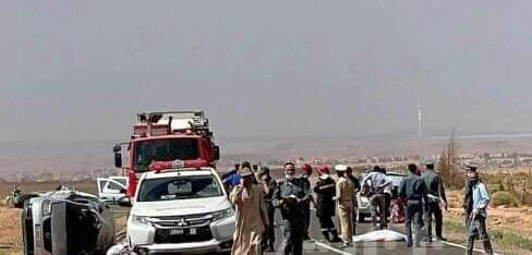 بعد وفاة الإبن غرقا، خمسة أفراد من أسرة واحدة يلقون حتفهم في حادثة سير