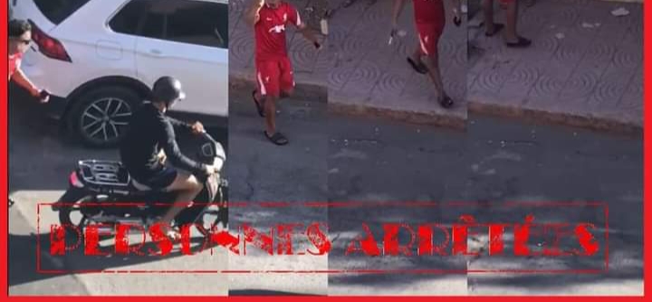 توقيف شخصين ظهرا في فيديو يسرقون سيدة باستعمال السلاح الابيض