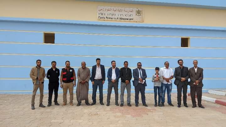بوجدور: قافلة باب /باب التحسيسية للالتحاق بمقاعد الدراسة تحط الرحال بحي القطب الحضري