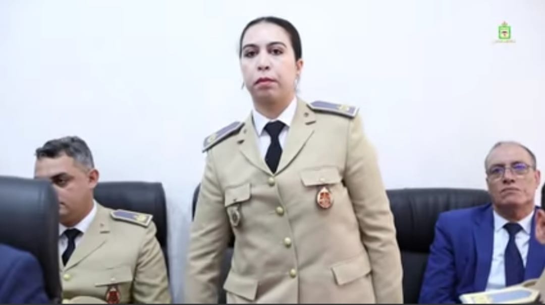 مديحة صحنون قائدة شابة تعين على رأس المقاطعة الثانية باقليم طانطان
