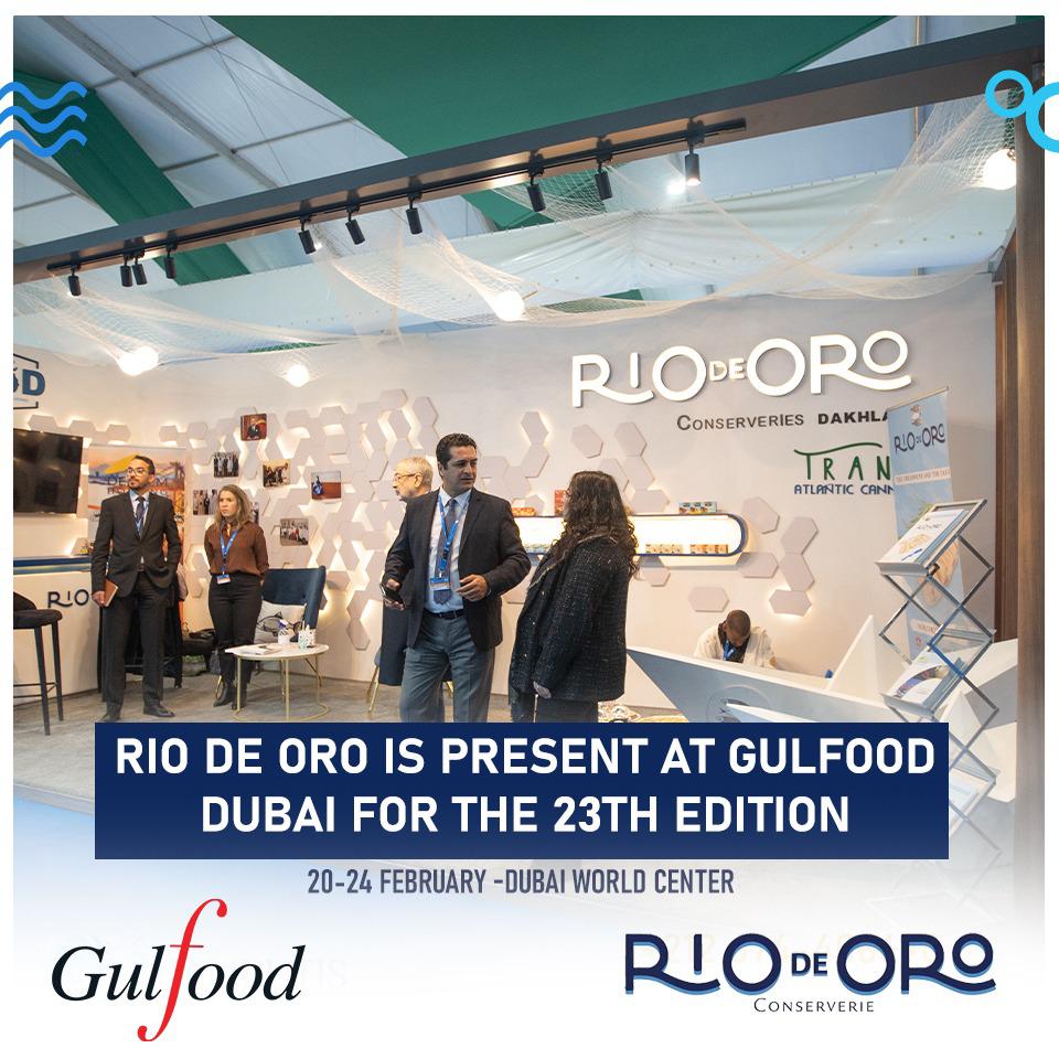 ريو دي أورو التابعة لمجموعة الدرهم هولدينغ تشارك في النسخة 28 لمعرض جلفود GULFOOD، بمركز دبي للتجارة العالمية
