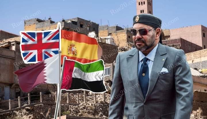 جلالة الملك محمد السادس يبعث برقيات شكر وإمتنان لقطر والإمارات والمملكة المتحدة وإسبانيا على الدعم والمساندة في فاجعة الزلزال