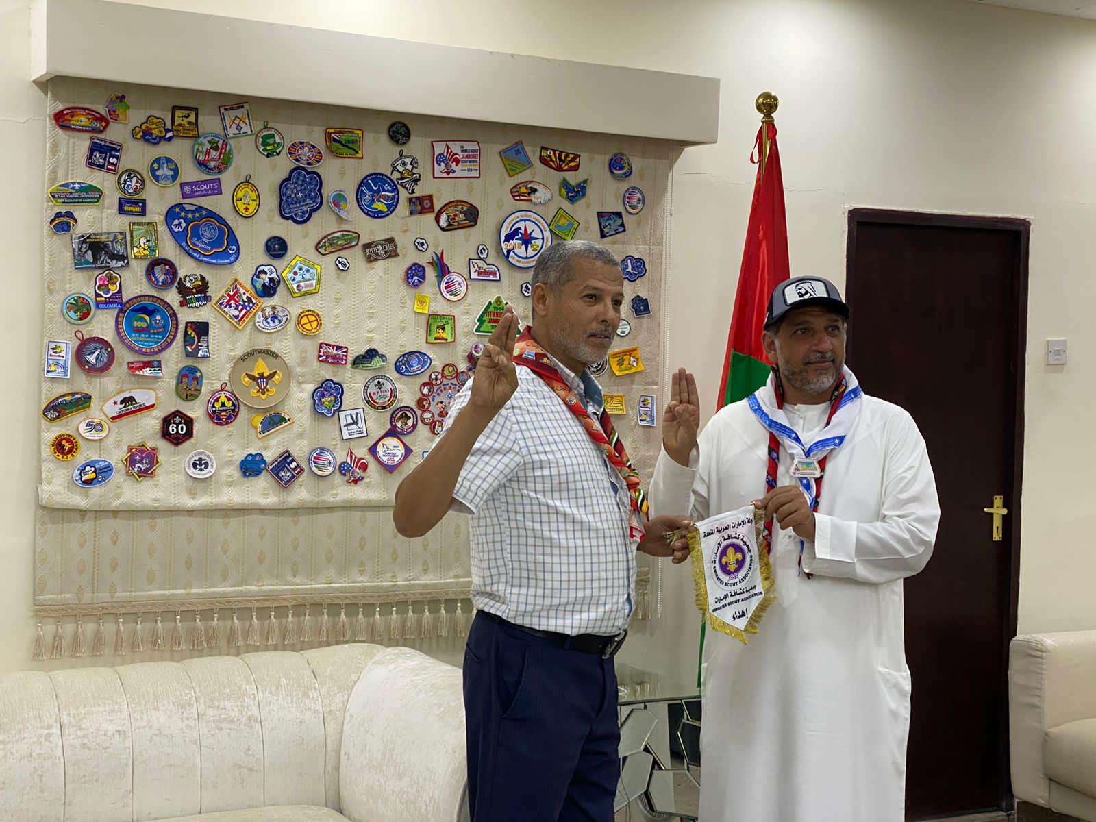 القائد خليل رحمة علي يستقبل عبد الله جداد