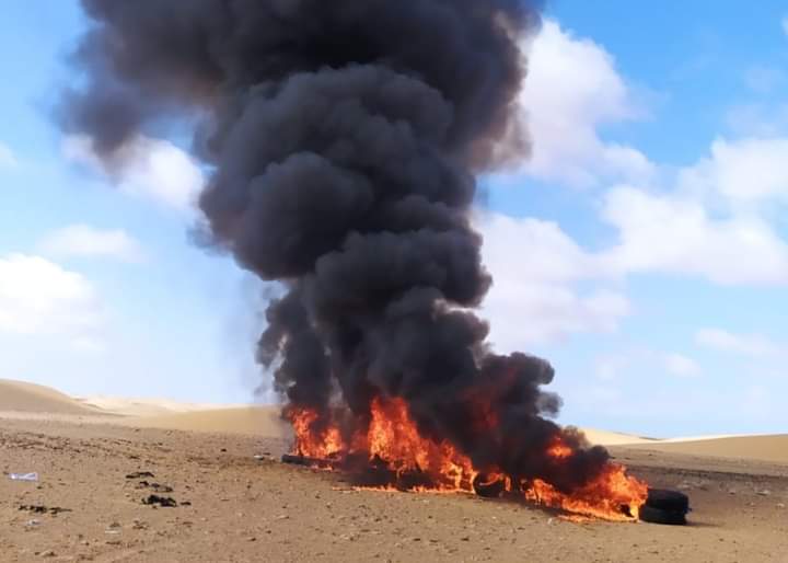 العيون : إتلاف وحرق كمية من المخدرات المحجوزة، وعدد من السلع المهربة التي تم ضبطها في الآونة الأخيرة