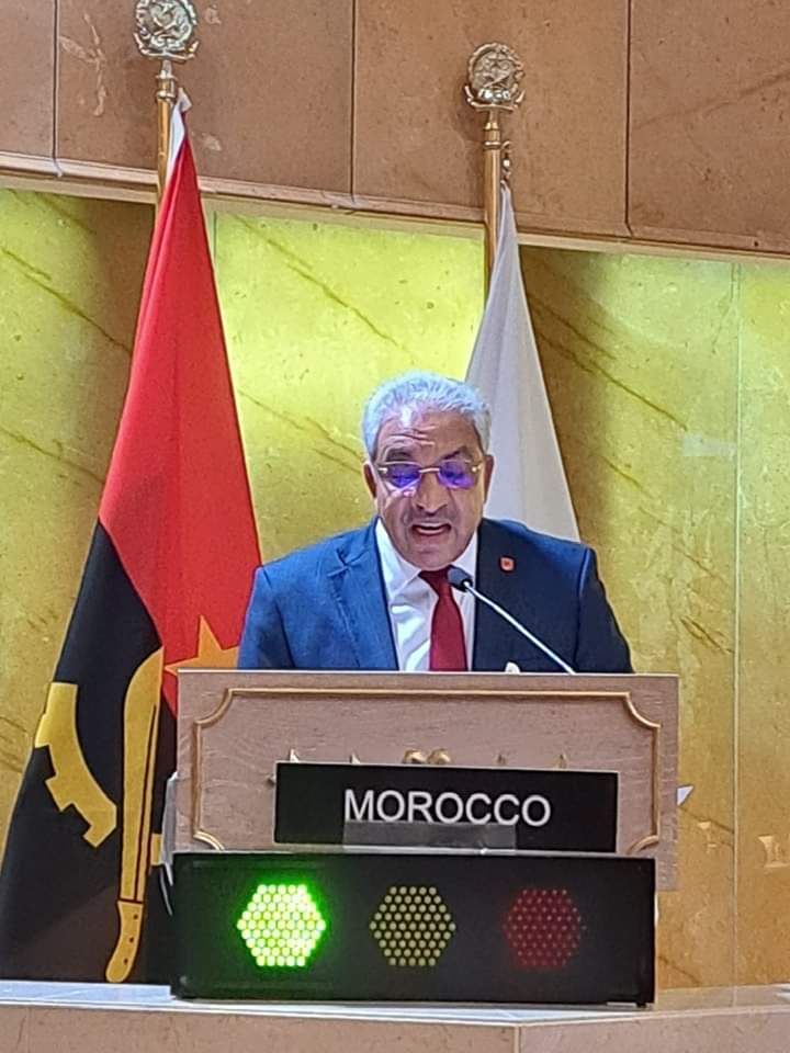 أنغولا: محمد صباري النائب الأول لرئيس مجلس النواب رئيس الوفد البرلماني يطالب بإنهاء المعاناة ووقف الحرب بغزة